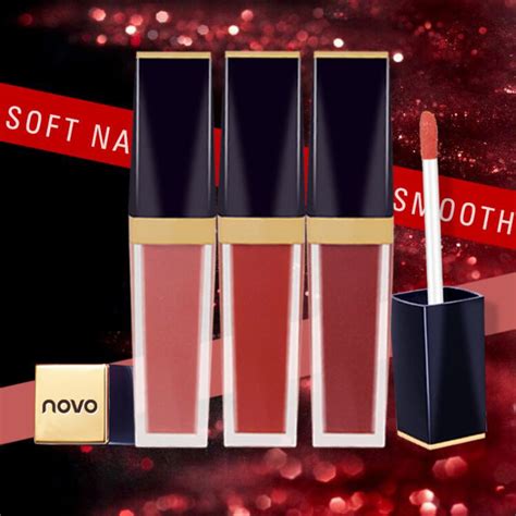 Novo Smooth Lip Liquid Pigment Nude Matte Lipstick Pencil Shopee Malaysia
