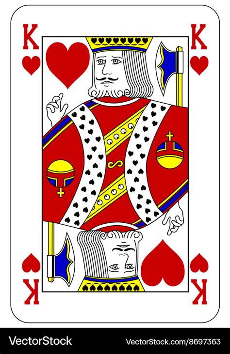 King Playing Card Template