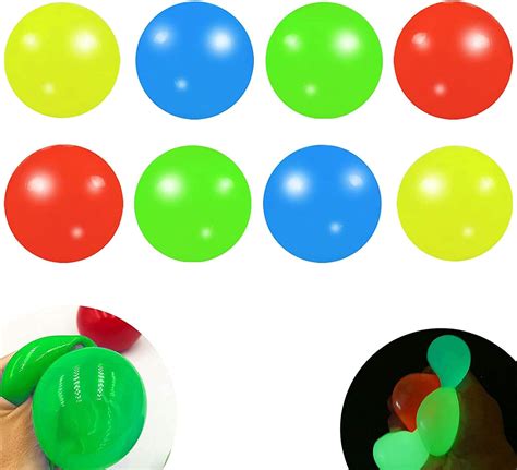 Clfyou Globbles Sticky Balls Ceiling Wall Balls Fidget Toys Pcs