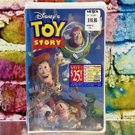 New Toy Story Vhs Videotape Pixar Clamshell Walt Disney Home Video