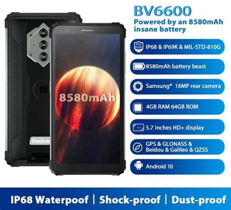 BV6600 - A Powerful Mid-Range Rugged Smartphone With A Massive Battery