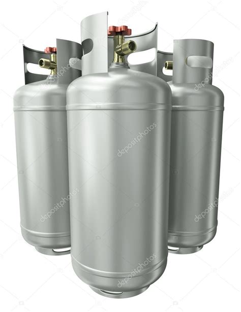 Three Gas Containers Stock Photo Bayberry 13449490