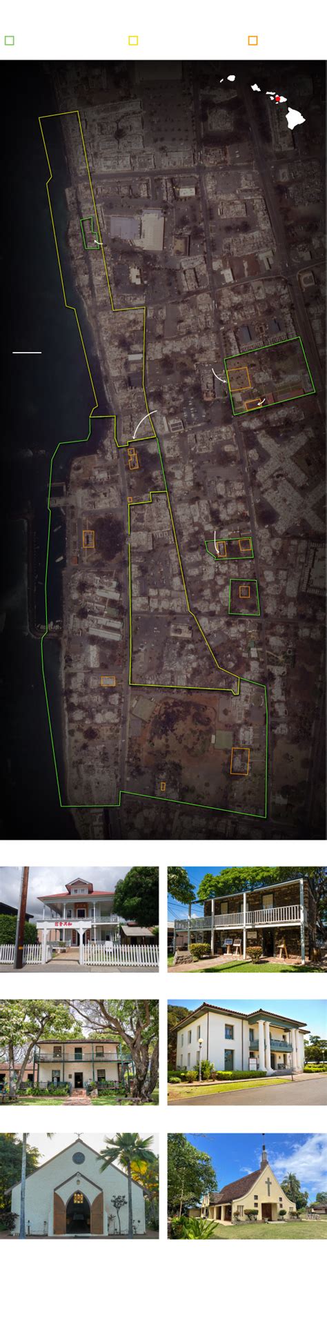 See the historic sites of Lahaina before and after the Maui wildfires ...