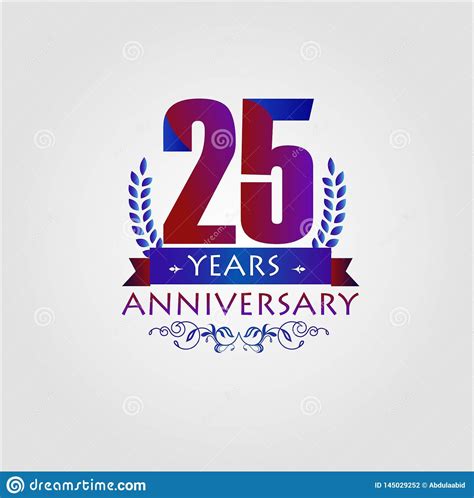 Silver Jubilee 25th Anniversary Wallpaper Stock Illustration ...