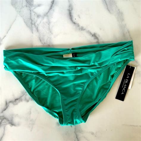 La Blanca Swim Nwt La Blanca Swim Emerald Green Bikini Bottoms Poshmark