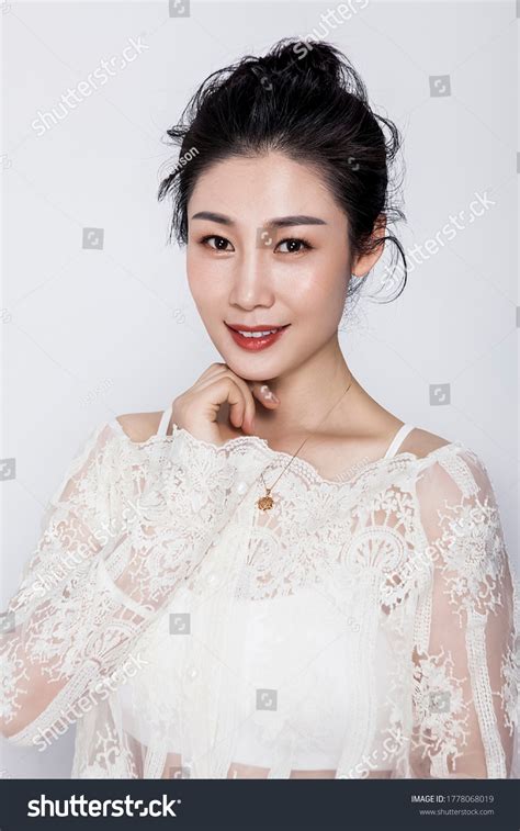 Sexy Mature Asian Lady Wearing White Stock Photo 1778068019 Shutterstock