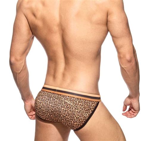 Bikini Badeslip F R Den Mann In Braunen Leoparden Look Mit Push Up Von Addicted
