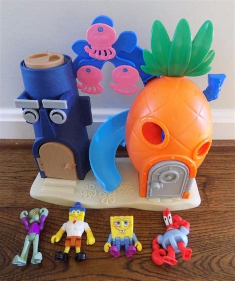 Spongebob Squarepants Bikini Bottom Playset Figures Patrick Squigwert Toys