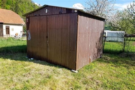 Căsuță de grădină 3x3m - alb/grafit inchis mat | Garaje Metalice