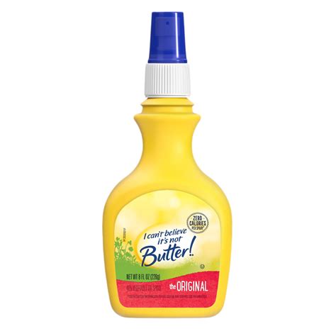 I Can't Believe It's Not Butter! Low Calorie, Zero Fat, Food Substitute