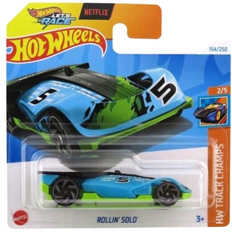 Hot Wheels Rollin Solo Raceauto Schaal Blauw Bol
