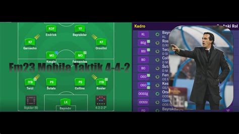 Fm23 Mobile Taktik 4 4 2 Az gol yiyip çok gol atma taktiği YouTube