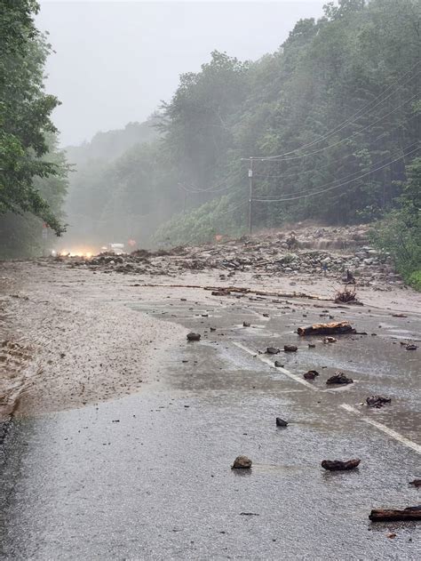 Killington Mudslide And Flooding Closes Us Route 4 To Traffic Flipboard