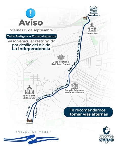 Estas son las calles que estarán cerradas por el desfile de cívico en