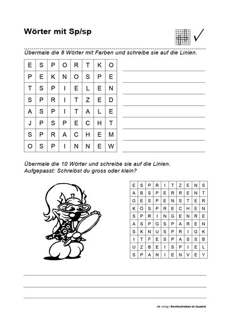 Wörter Mit Sp St Grundschule / Grundschule Deutsch Sch Sp St - Forest Roll