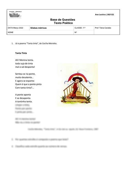 SOLUTION Base De Quest Es Silabas M Tricas Studypool