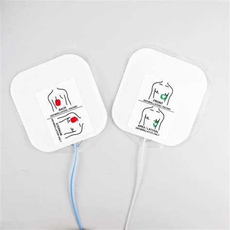 Fiab Pair Of Adult Lead Out Defibrillation Pads For Zoll E M R X