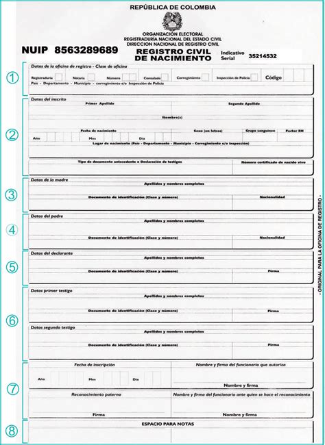 Obtener Registro Civil De Nacimiento Por Internet Colombia Editorial