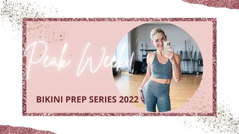 Peak Week Vlog Full Body Workout Ocb Bikini Bodybuilding Road To Pro Card Youtube