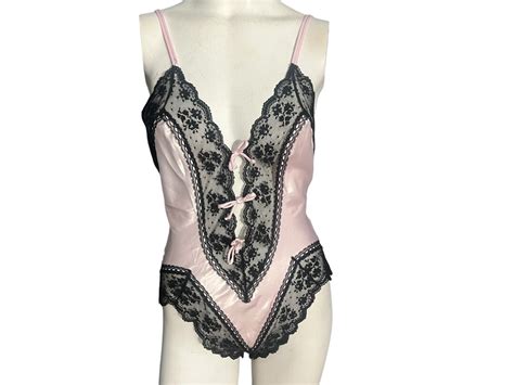 Vintage Victoria S Secret Teddy Lingerie S Gold Label Etsy