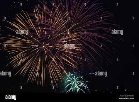 The Fourth Of July Celebration Surreal Fireworks Display Light Show