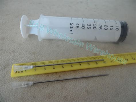 50ml Luer Lock Syringe 16G 10cm Long Blunt Tip Fill Syringe