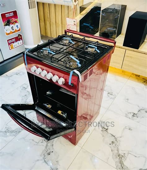 Red Color Gas Cooker Oven With Knobs Burner Volcano In Adabraka