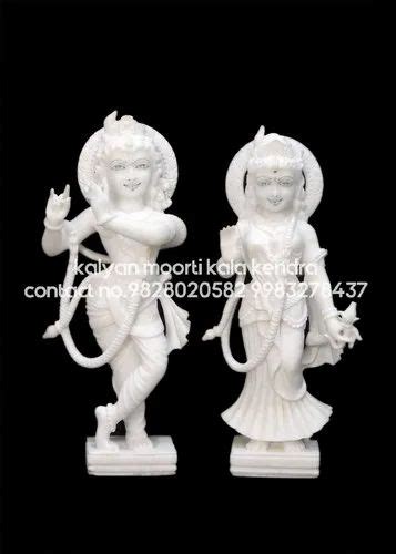 White Marble Radha Krishna Statue At Rs 35000 In Jaipur ID 22677783655