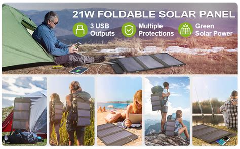 ALLPOWERS 5V 21W Portable Solar Panel Built-in 10000mAh Battery SP002 ...