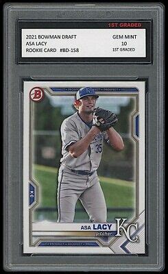 Asa Lacy Bowman Draft Topps St Graded Rookie Card Rc Kansas