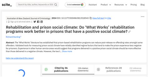 Rehabilitation And Prison Social Climate Do ‘what Works