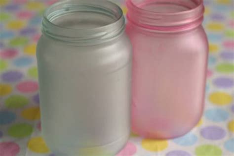 How To Paint A Mason Jar With A Frosted Finish Happy Hooligans