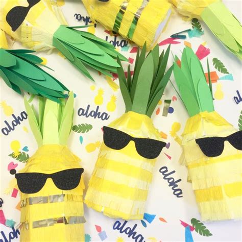 Pineapple Pinata Tutti Fruity Party Favor Hawaiian Luau