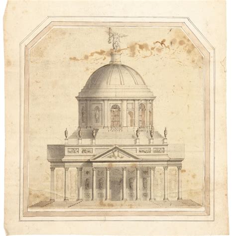 ANTONIO VISENTINI (1688-1782). Follower of. ELEVATION OF A DOMED ...