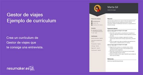 Ejemplos De Curriculum Vitae Gestor De Viajes Plantilla Y Consejos