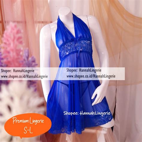 Jual Transparan Lingerie S M L Xl Baju Tidur Premium Seksi Cantik Hot Ukuran Besar Jumbo Big