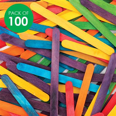 Popsticks - Coloured - Pack of 100 - CleverPatch | CleverPatch - Art ...