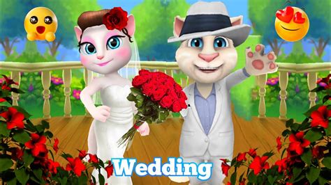 Happy Wedding Day In My Talking Angela And My Talking Tom 🤵👰 Wedding Cool And Beautiful 🥰 New