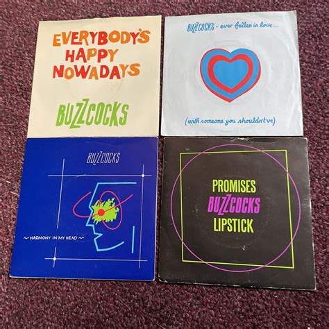 Buzzcocks 4 X 7” Singles With Very Good Picture Sleeves Ebay