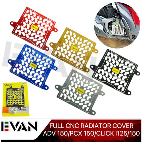 Full Cnc Radiator Cover For Honda Adv 150 Pcx 150 Click I125 I150 Cover Shopee Philippines