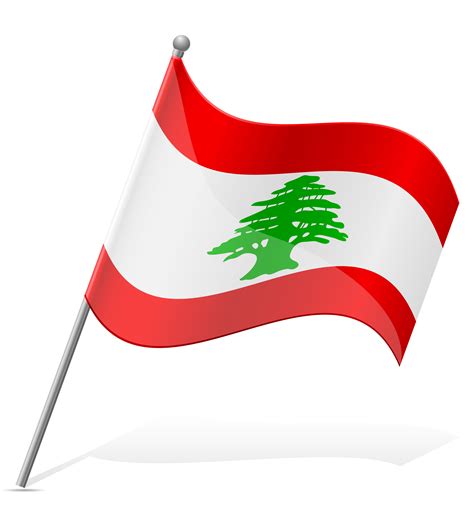 Flag Of Lebanon Vector Illustration 510013 Vector Art At Vecteezy