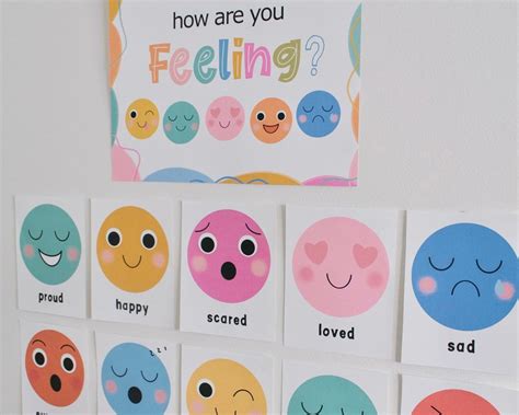 Tarjetas Emocionales Imprimibles Preescolares De Emociones