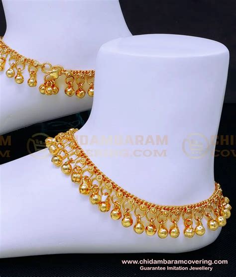 Buy Gold Plated Anklets Foot Chain Payal Kolusu Online