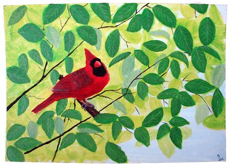 A Curious Northern Cardinal By Linda Ursin