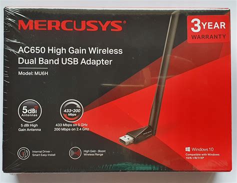MERCUSYS karta sieciowa USB WiFi AC650 MU6H DUAL