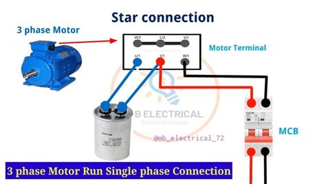 How To Run 3 Phase Motor On Single Phase Using Capacitor Electronic