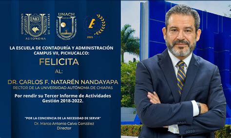 Felicitaciones Al Rector Por Su Tercer Informe De Actividades