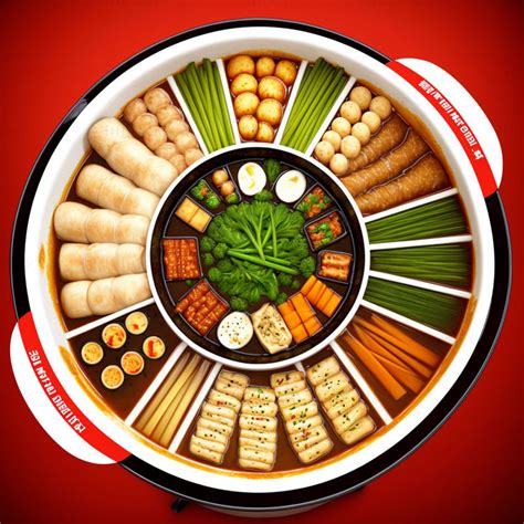 Korean style hot pot food material picture