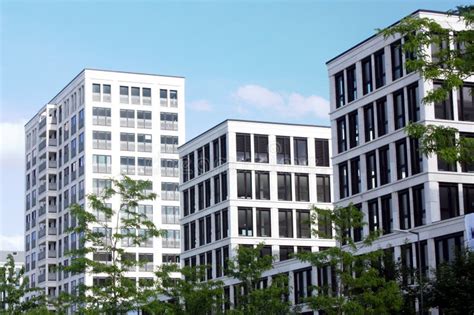 modern urban buildings stock photo image  clouds real