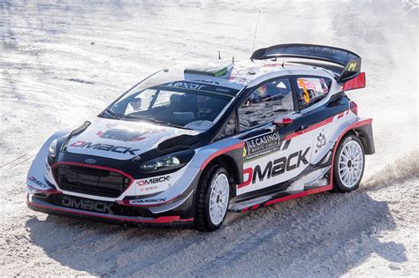 Elfyn Evans Daniel Barritt Ford Fiesta Wrc M Sport Rallye Monte